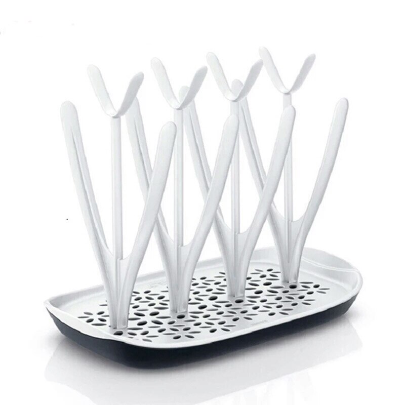 Babyflaskor torkställ babyflaskhållare rengöring torktumlare avloppsstativ trädform rack för babyflaskor avtagbara