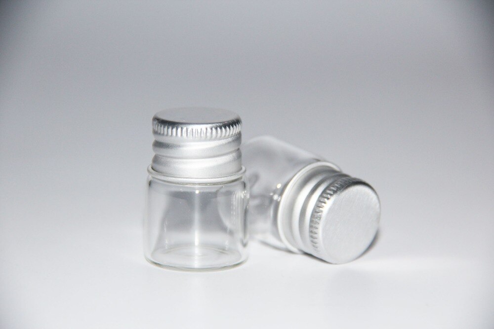 5 STUKS 22*30mm 5ml Tiny Kleine Clear Flessen Glazen Flesjes Potten Met Schroef Caps Voor Bruiloft thuis Decoratie Kerstcadeaus