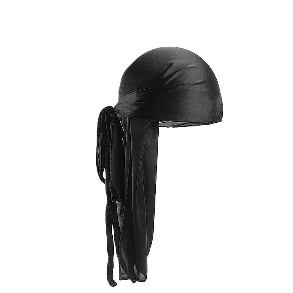 Zijdeachtig Satijn Tulband Unisex Lange Staart Durag Bandana Mode Patchwork Piraat Hoed Mannen Hoofd Sjaal India Hoed Haaraccessoires: 3