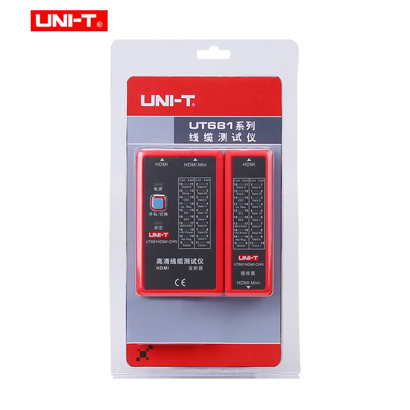 Kabel Tester Lan Auto Netwerk UNI-T UT681L UT681C UT681HDMI Ethernet Telefoon Bnc Hdmi Reparatie Tool Led Netwerk Lijn Checker