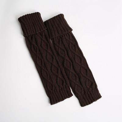 Gestrickte Wolle Thermische Schutz Bein Lange Winter Füße Stapeln Leggings Wärmer Einfarbig Körper Wärmer Polainas: 4
