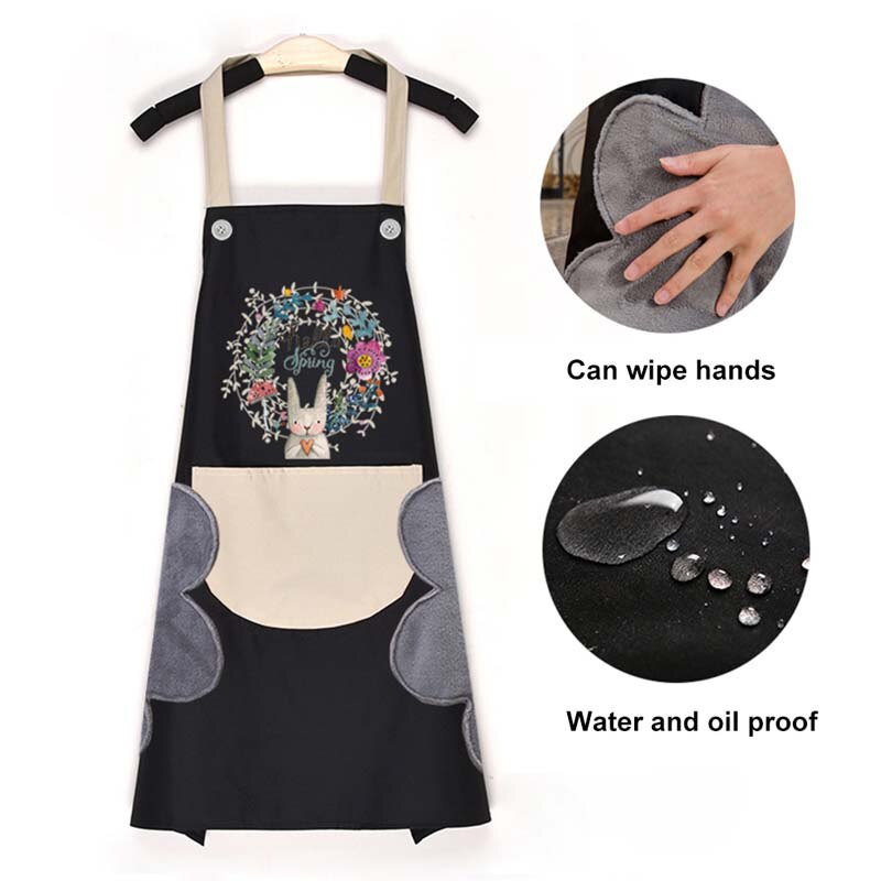 Delantales de Cocina para Hombre y Mujer, Mandil Impermeable a Prueba de Aceite y Agua, Accesorios Domésticos para Hornear