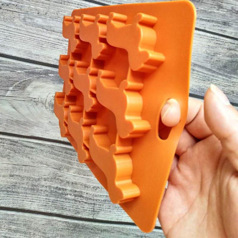 9-Cavity Silicone Dachshund Puppy Shaped Ice Cube Chocolate Cookie Mold DIY Home Ice Tray Dessert Mold Kitchen Gadgets