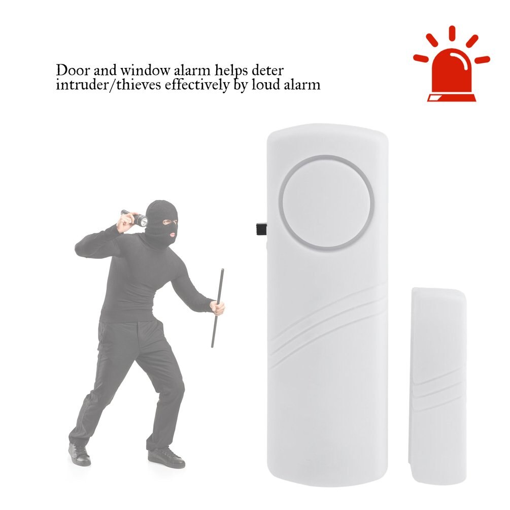 Home Safety Wireless Door Sensor Door Open/Closed Detectors with Magnetic Sensor Wireless System Alert Security Alarm