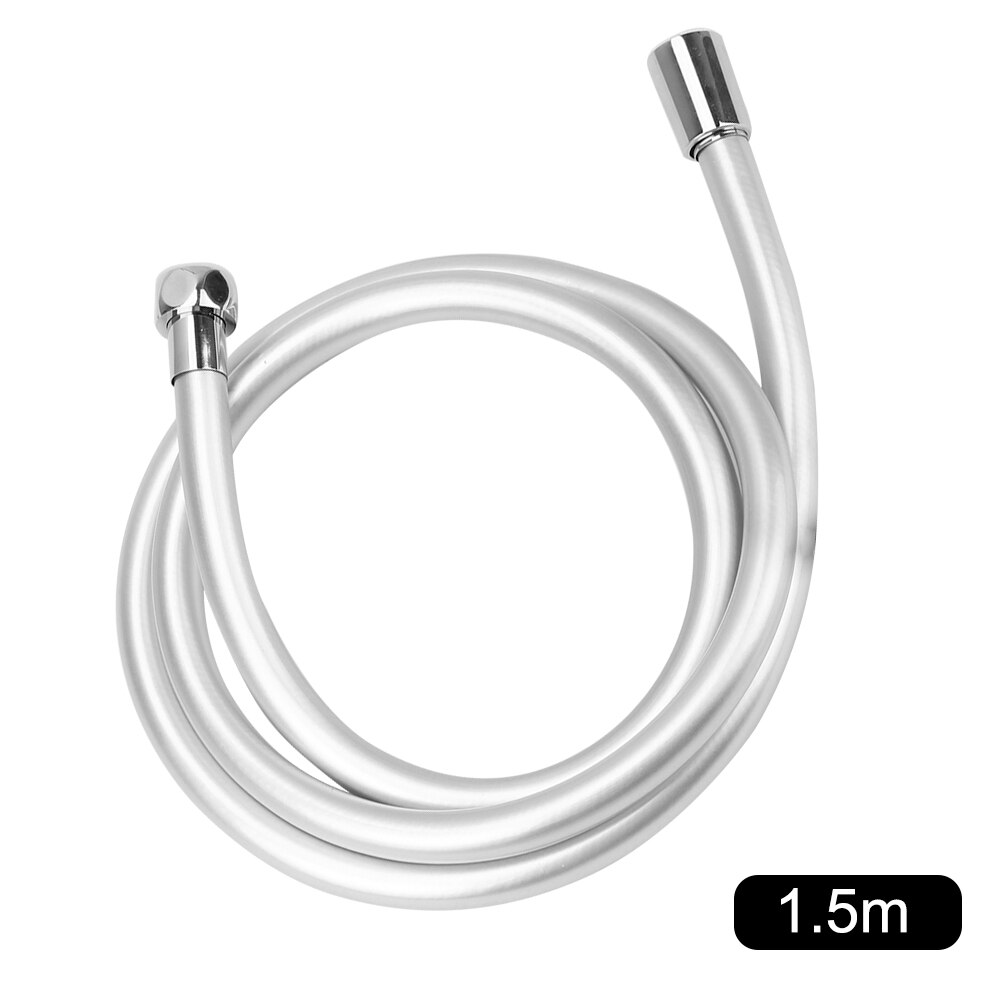 Tuyau Flexible de douche à main en PVC, Interface universelle GI/2 1.2/1.5/2m, accessoires de salle de bain Anti-enroulement haute pression: 1.5m
