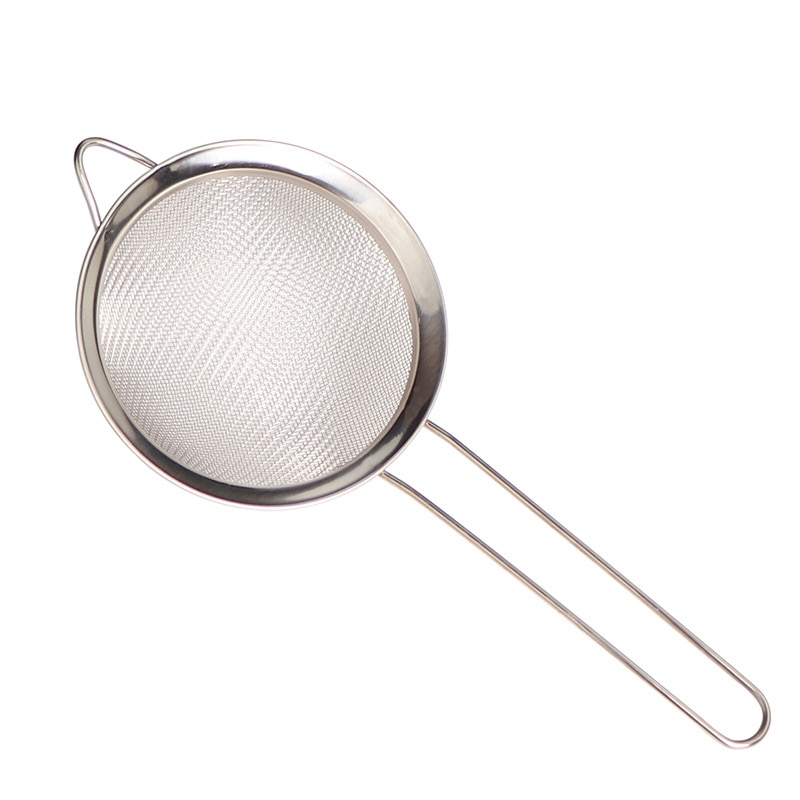 1pc Multi-funcional de acero inoxidable de cedazo de malla fina para aceite separador de harina tamiz colador herramienta de cocina verduras de frutas de filtro