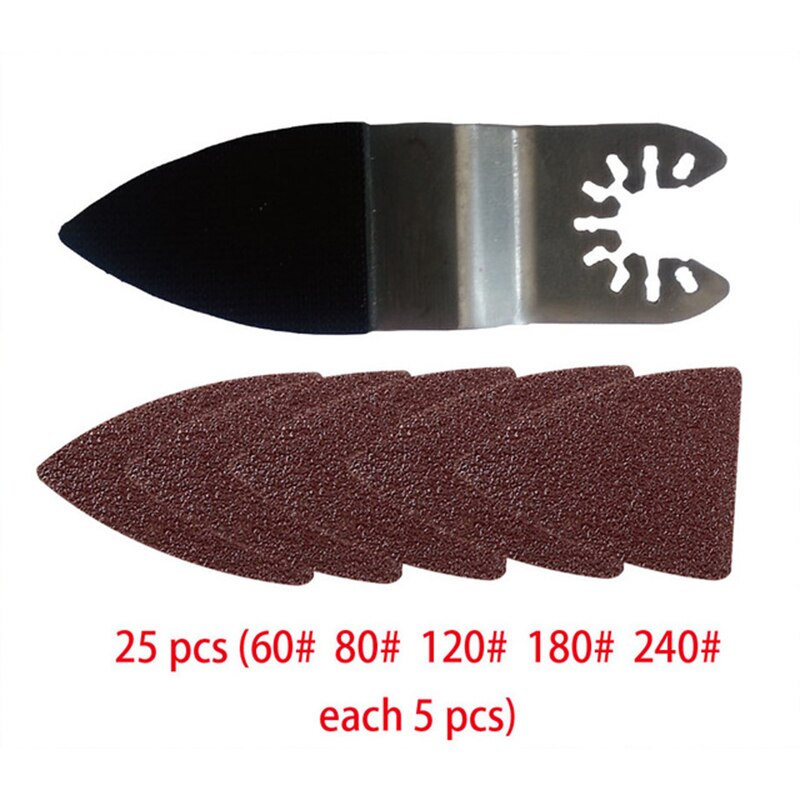 Triangular Sander Power Tool Accessories Multi-Function Sanding Pad 60-240 Grit Polishing Oscillating Multitool Sandpaper Disk