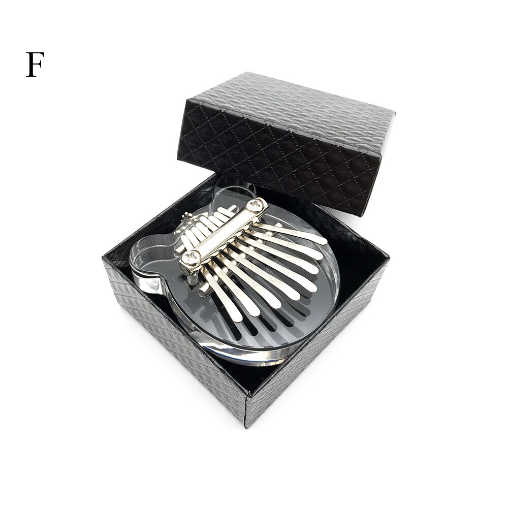 Kids Girlfriend Mini Kalimba 8 Keys Thumb Piano Great Sound Finger Keyboard Musical Instrument Cute Accessory Pendant: F