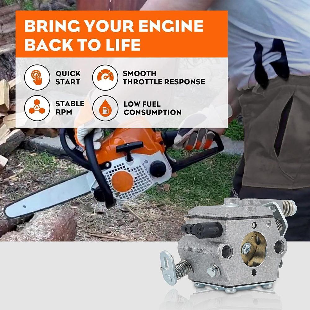 Carburateur MS250 WT-215 pour Stihl MS 250 025 021 023 MS210C MS210 MS 210 MS230 MS230C, tronçonneuse de remplacement 1123 120 0605