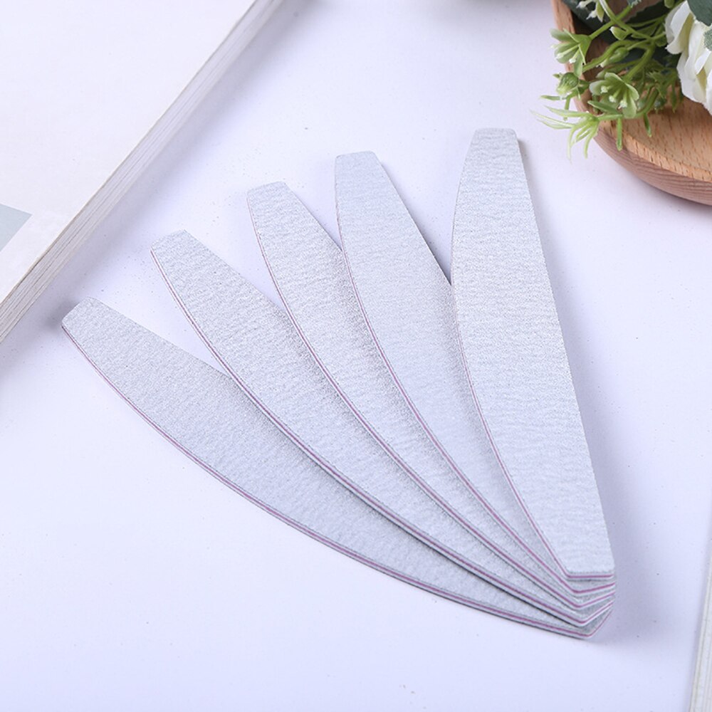 5pcs 100/180 Grit Acrylic Nail File Emery Boards for Natural Nails Nail Filer for Salon Use