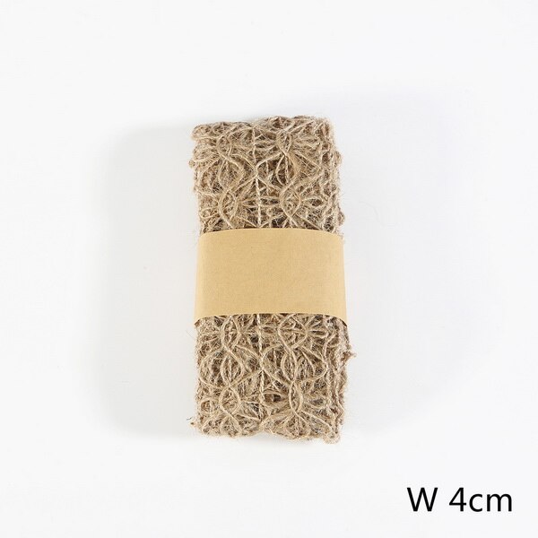 2m 3.5-5cm naturliga jutedelar tvinnad sladd hamprep pysseldekoration reptråd för packning / väskor / tag: 10