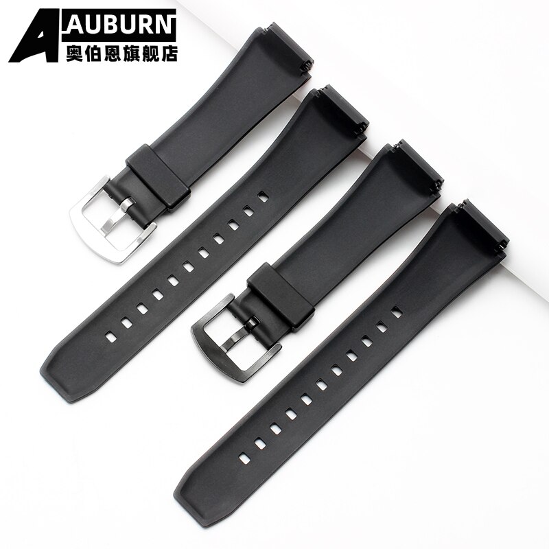Voor Casio5119 EF-552S Peciale Siliconen Horloge Band Sport Waterdichte Siliconen Horloge Armband Bolle Mond 20Mm Zwart