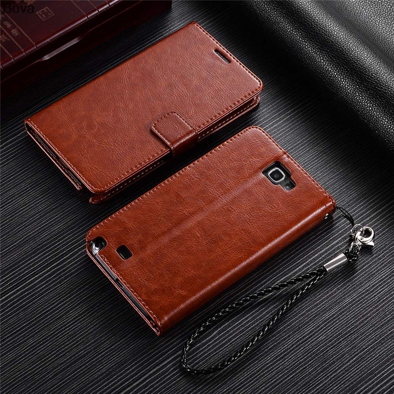 Note 2 card holder cover case for Samsung Galaxy Note 2 N7100 leather phone case ultra thin wallet flip cover Holster