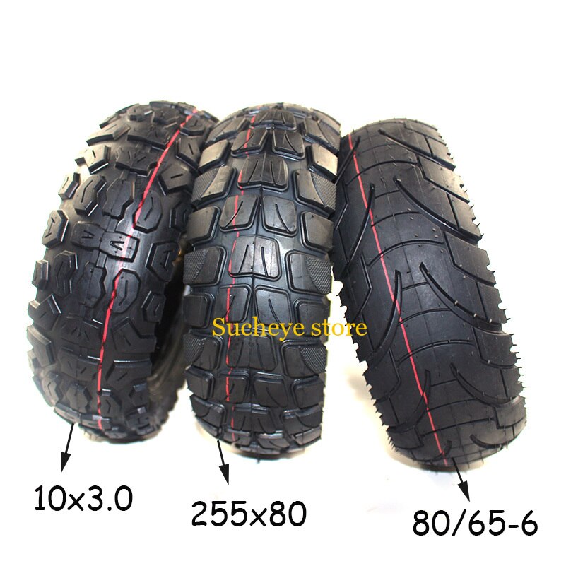 For Speedual Grace 10 Zero 10X Kugoo M4 Pro Tire 10x3 Inch Off-road Inner Outer Tire 255x80 Tire Electric Scooter 80/65-6