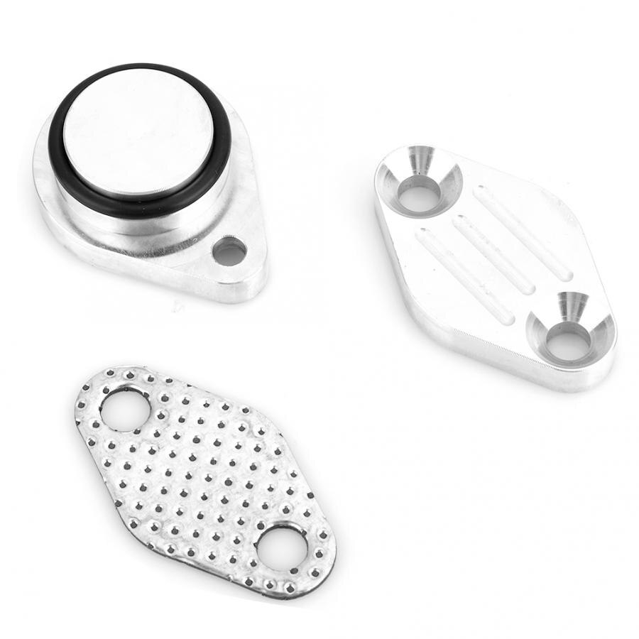 EGR Delete Plug Intake Exhaust Block off Plate Kit Fit for Chevrole LS Truck Aluminum Alloy xhaust Gas Recirculation Part