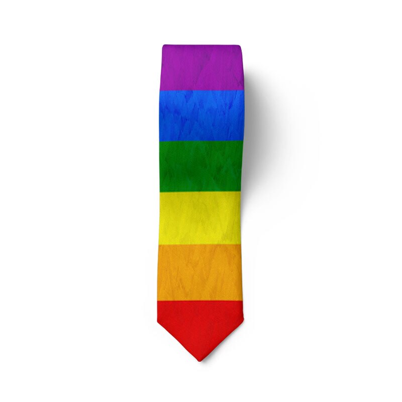 Männer Bunte Krawatte Regenbogen Stripesr Festival 3d Gedruckt Cravate männer Party lässig Hochzeit Hemd Krawatten: Stil5