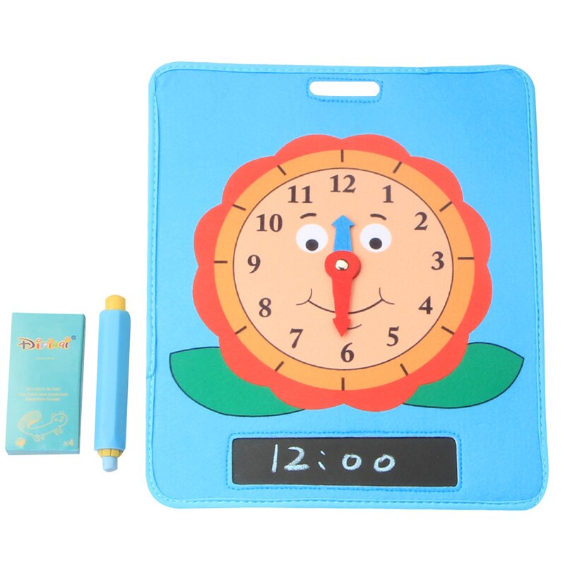 Neue Pädagogische Lehr Uhr Lernen Zeit Uhren Mit Löschbaren Schreiben Oberfläche Zu Lehren Zeit Neue