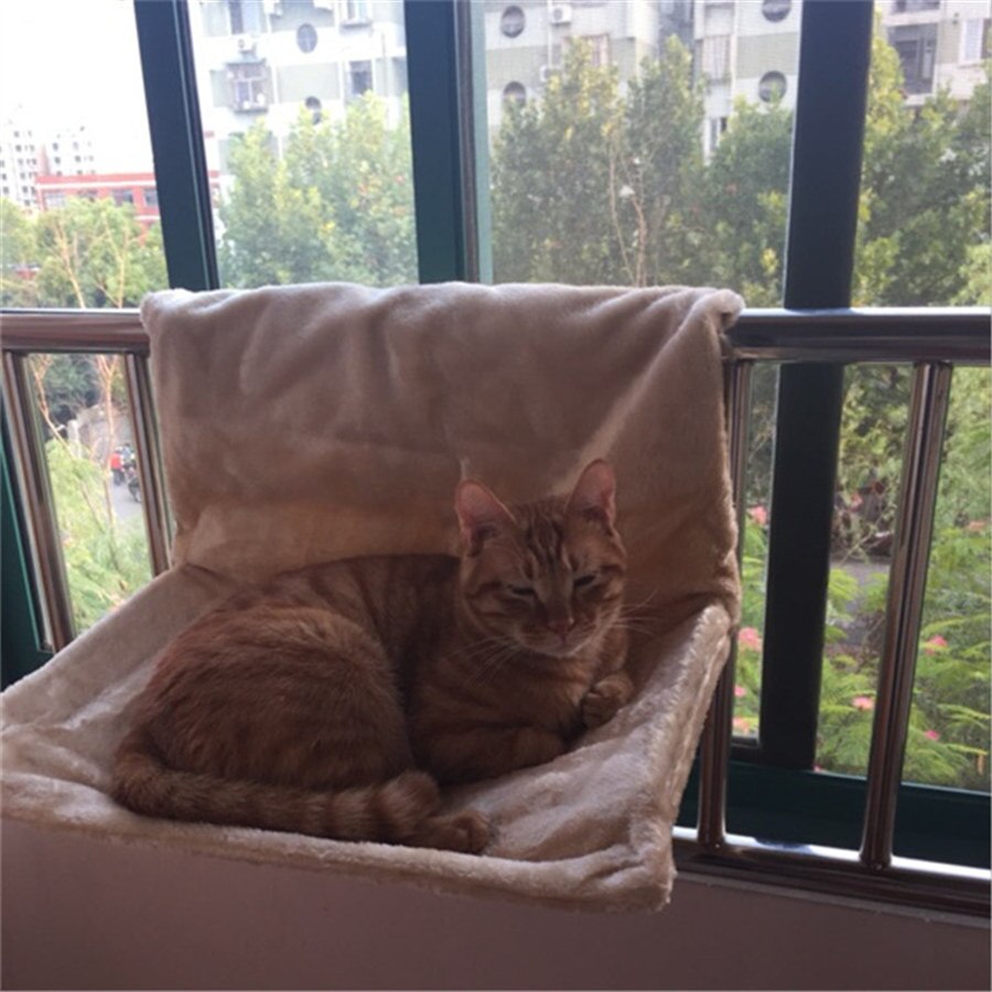 Deluxe Cat Hammock Removable Window Sill Cat Radia... – Grandado