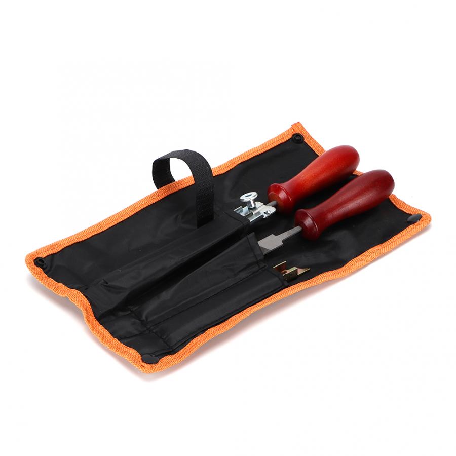 Gereedschap Chainsaw Sharpening File Filing Kit Guide Bar Chain Sharpen Depth Gauge Saw Files Hand Tool Set Chainsaw Depth Gauge