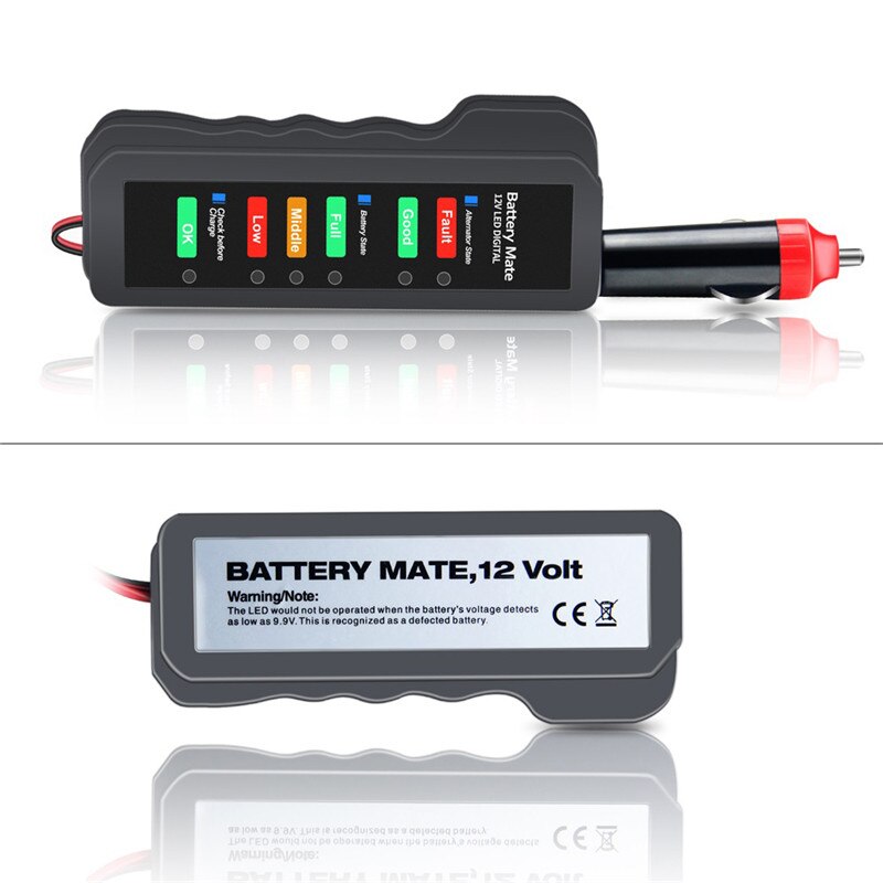 1PC 12V Car Battery Tester Cigarette Lighter Type AC Engine Quick Start Test Diagnostic Repair Tool