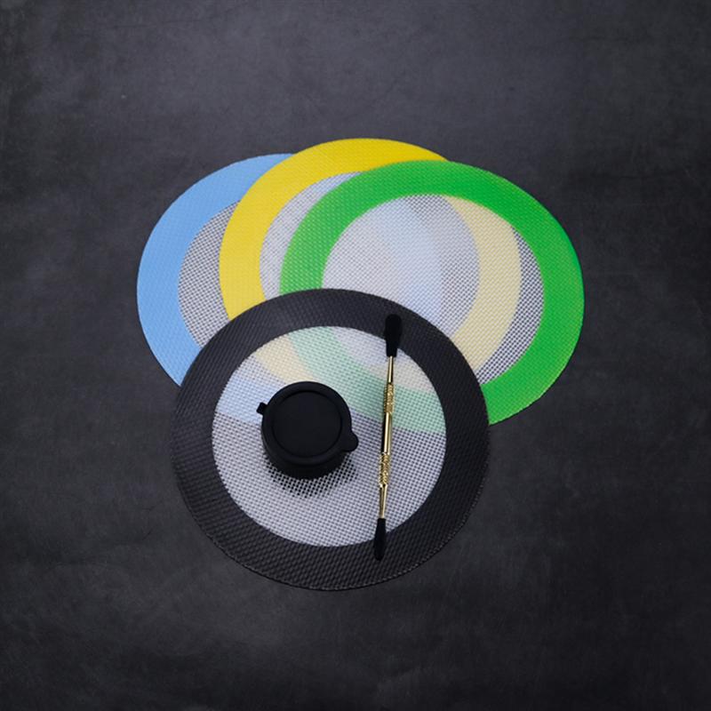 Estera de silicona para hornear, alfombra para barbacoa redonda resistente al calor, antiadherente, revestimiento de lámina para hornear (20CM), 2 uds.