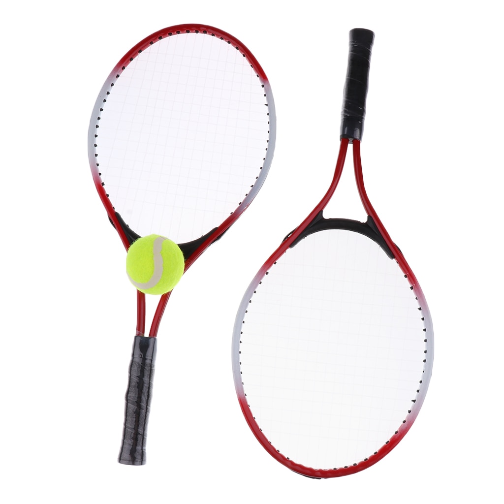 Adult Tennis Racket Set - 2x Tennis Rackets, 1x Racket Cover And