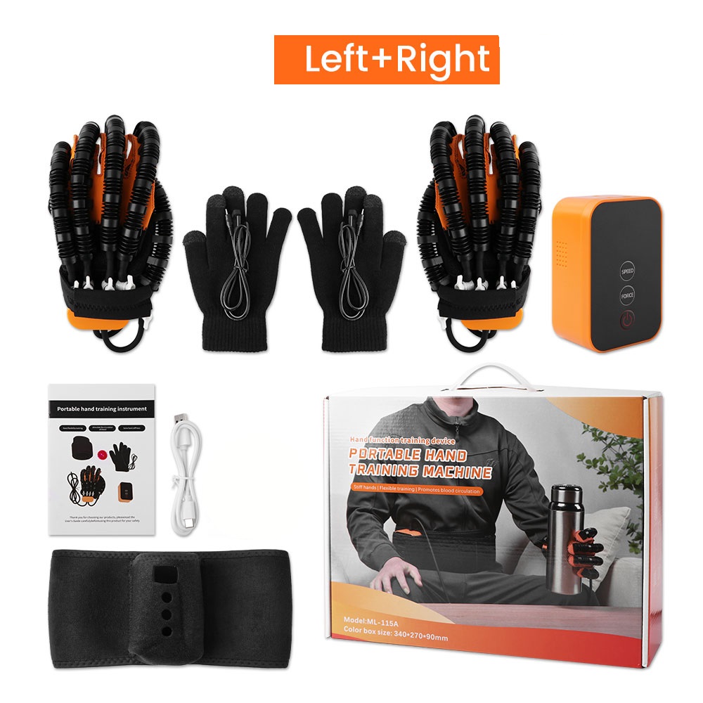 Rehabilitation roboter Handschuhe intelligente Hand funktion Schlaganfall Hemiplegie Rehabilitation Ausbildung Finger Massage Chirurgie Erholung: transparent / Xlarge