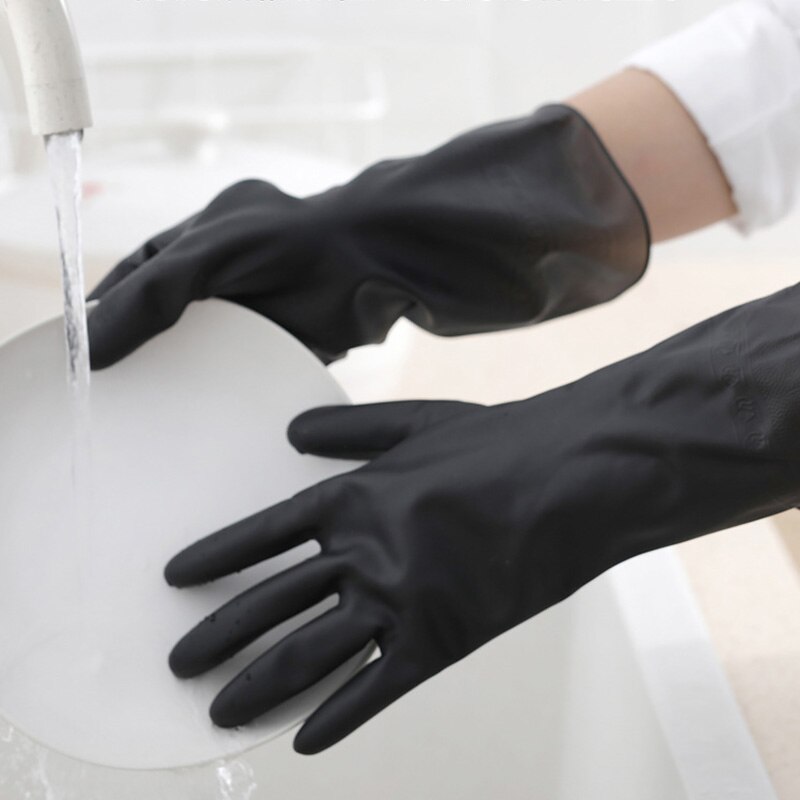 1 Pair Kitchen Washing Dish Cleaning Gloves Durable Latex Rubber Water-proof PVC Gloves Wash Fruit Vegetable Protect Hand