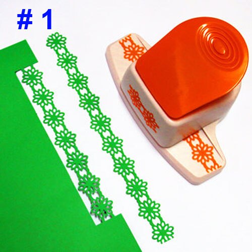 Large fancy flower border punch edge of the embossing machine handmade device DIY paper cutter Handmade scrapbooking: 1