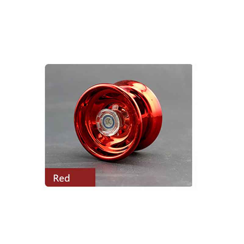 4 Kleuren Magic Yoyo Responsieve High-Speed Aluminium Legering Jojo Cnc Draaibank Met Spinning String Voor Jongens meisjes Kinderen Kids: RED