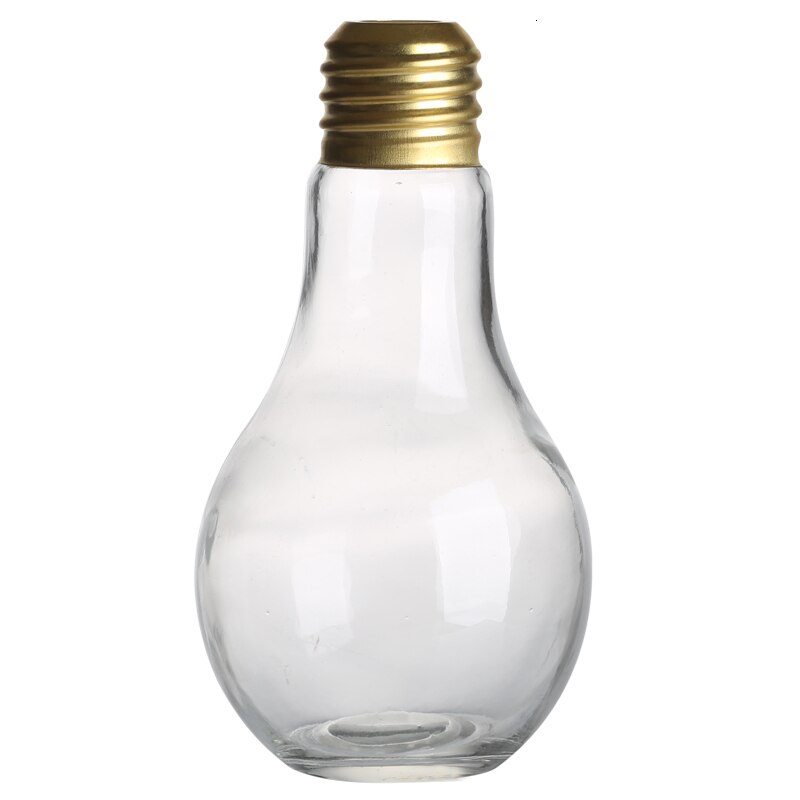 Forma de bombilla de luz creativa para cóctel, botella de vino portátil con Linda personalidad para Bar, Club, en casa