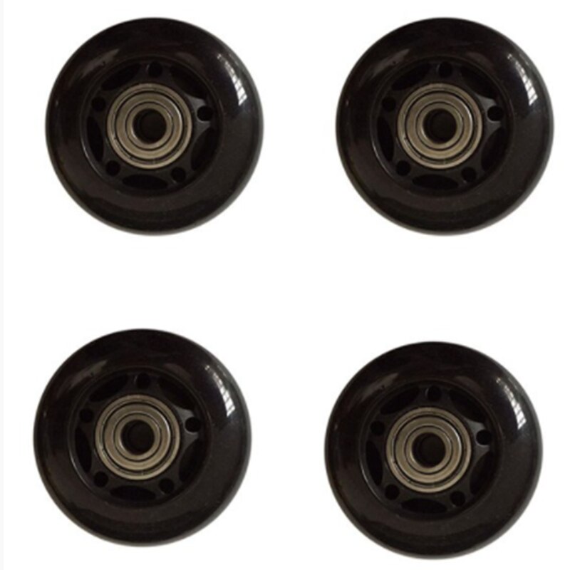 4Pcs 7cm Roller Skates Rubber Wheels Anti-Skid Mute Wear-Resistant Roller Skates Roller Skate Accessories: Default Title