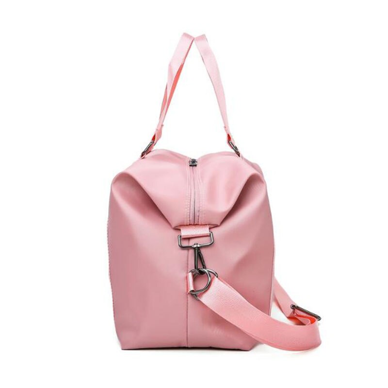 Sport Bag For Women Pink Men Gym Nylon Storage Bag Waterproof Travel Duffel Bag Shoulder Carry On Handbag For Fitness Gym Sack
