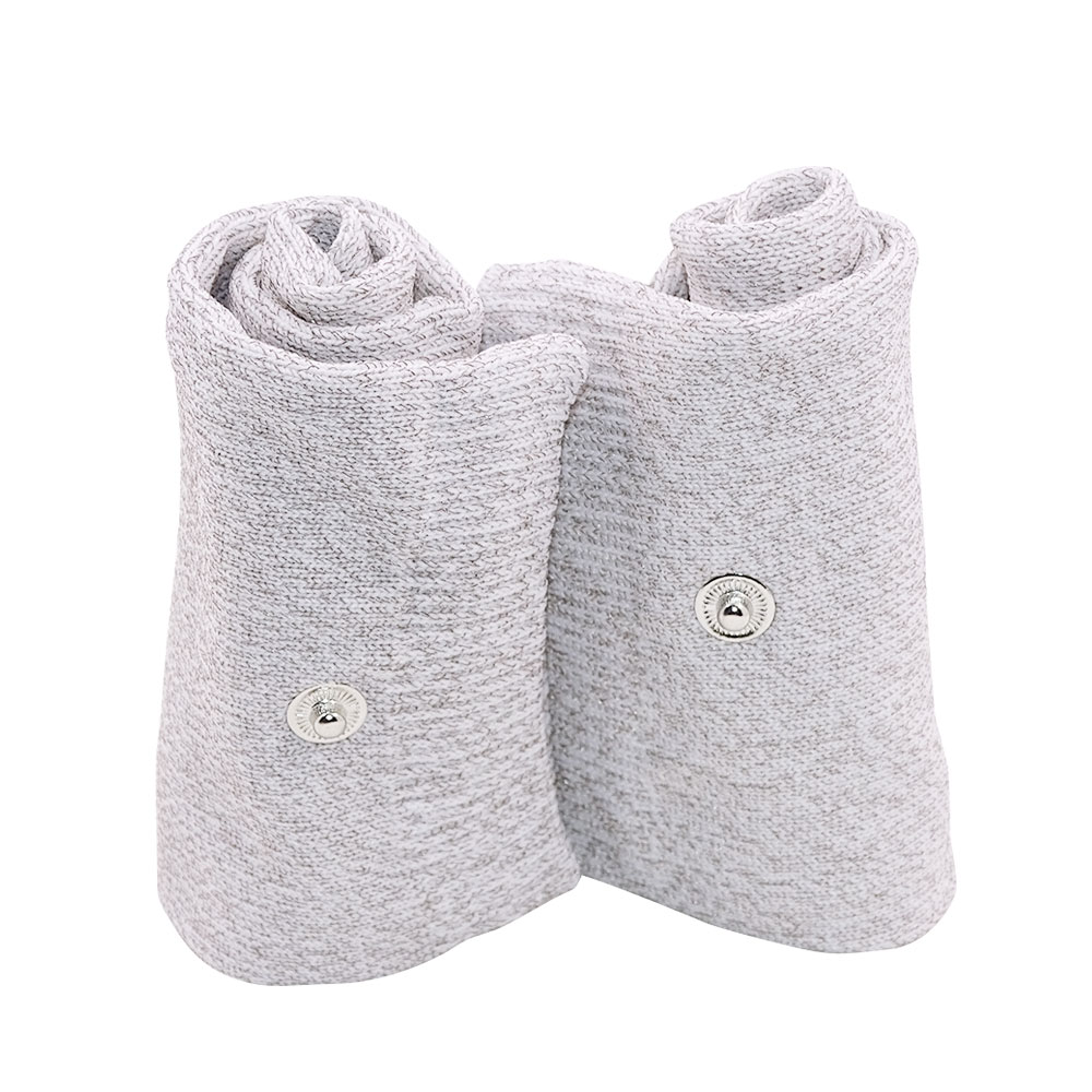 Chaussettes de Massage en Fiber d'argent, 1 paire, prévenir les rhumatismes, accessoires TENS/EMS de Stimulation des électrodes, avec câble à électrode