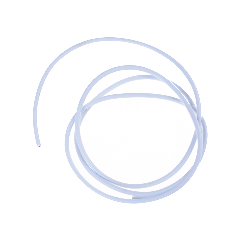 Dia 3mm DIY USB Cable 1M PVC 4 Cores Shielded Signal Wire Headphone Cable Cord Black White: White