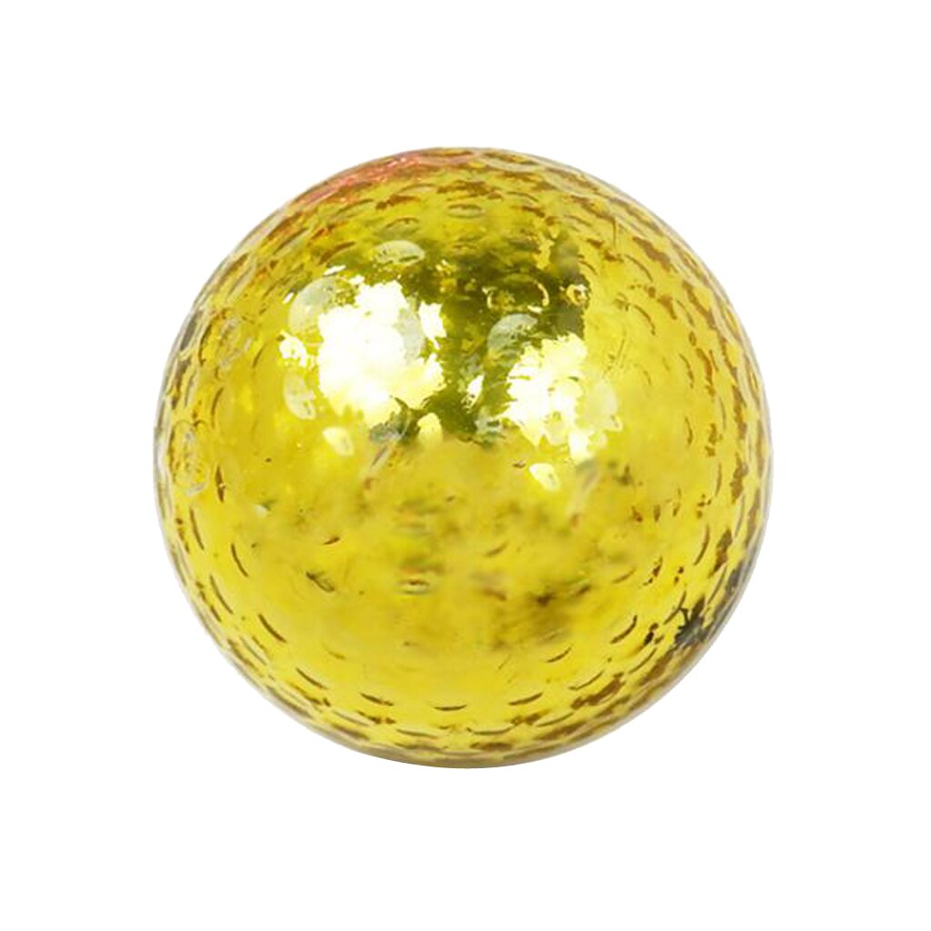Pelota de Golf de doble capa con revestimiento metálico, 42,6mm, Color aleatorio