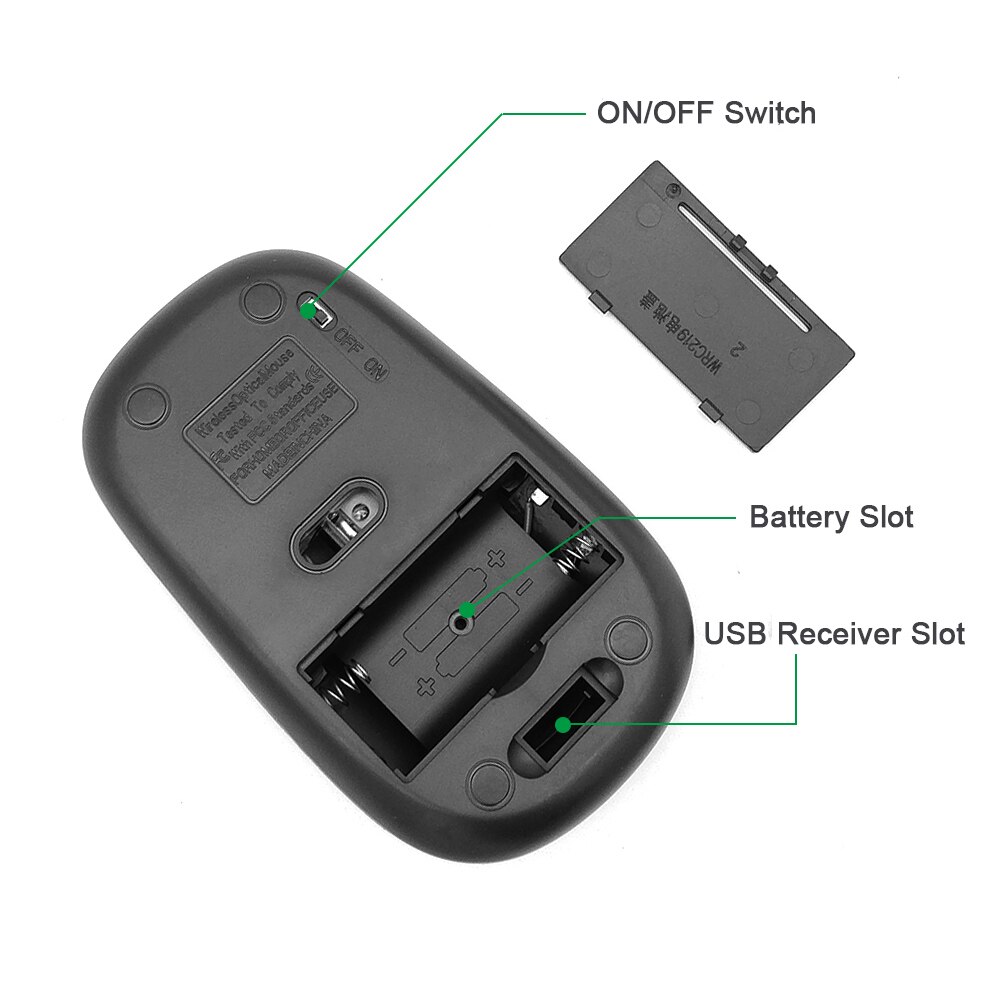 2.4Ghz Mini Optische Draadloze Gamer Muis Sem Fio Met Usb Ontvanger Muis Voor Pc Gaming Laptop