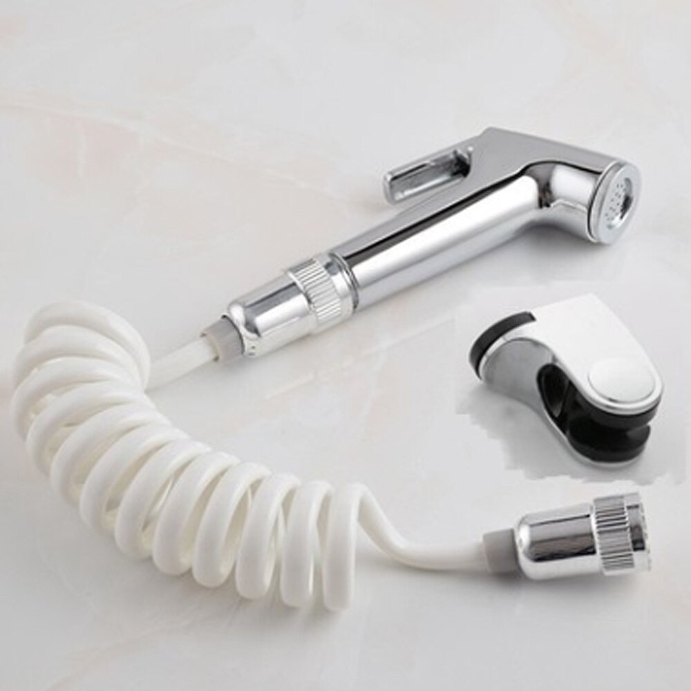 Badrum toalett shattaf adapter spray handhållen bidé duschhuvud flexibel slang: 2