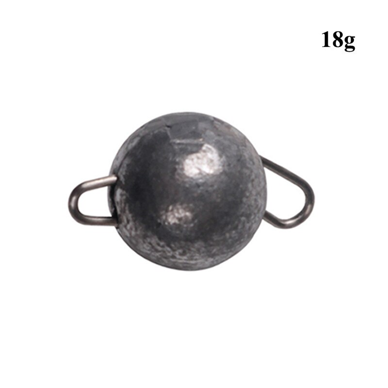 5pcs/Lot Lead Weight With Swivle Cheburashka Sinker Lead Sinker Jig Head Lead Weights 4g 6g 8g 10g 12g 14g 15g 18g Lure: 18g