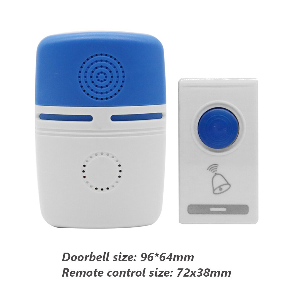 Wireless Smart Doorbell Remote Control 32 Tune Songs Intelligent Door Ring Home Office Hotel Security Transmitter+Receiver