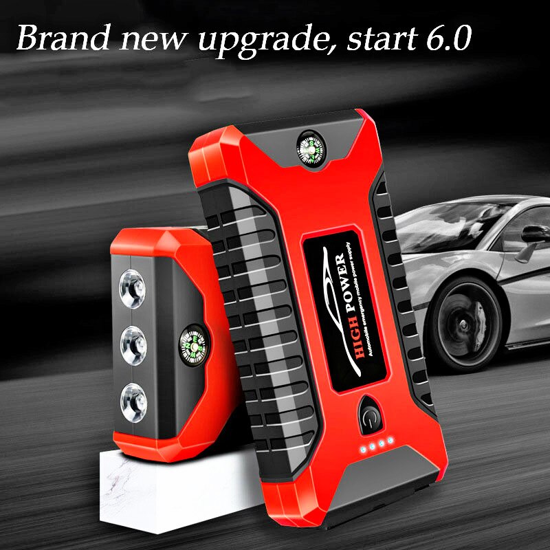 Portable Car Jump Starter Device 600A Car Battery Emergency Starter Power Bank Booster Starting 12V Output Portable 20000mAh