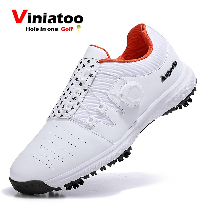 Autumn Golf Trainers Shoes Men White Waterproof Golfing Sneakers Male Big Size 39-47 Golf Sneakers