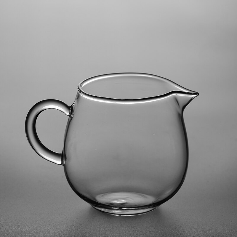 Tangpin värmebeständigt glas te kannor transparenter gongdaobei chahai glas kaffe te kopp drinkware: Stil b