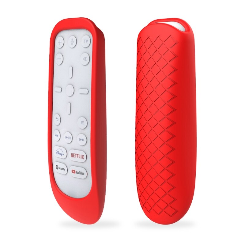 Dustproof Soft Silicone Case Remote Control Protective Cover for PS5 Game Console Media Remote Control: Red