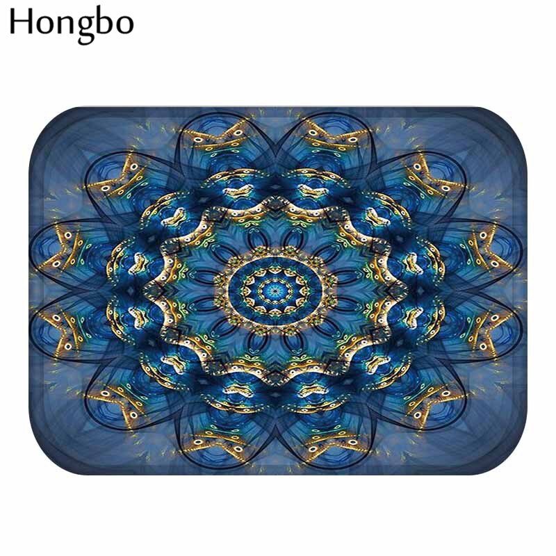 Hongbo bohême fleur bienvenue tapis de sol Mandala motif géométrique salle de bain cuisine tapis tapis fleuri paillasson: 8