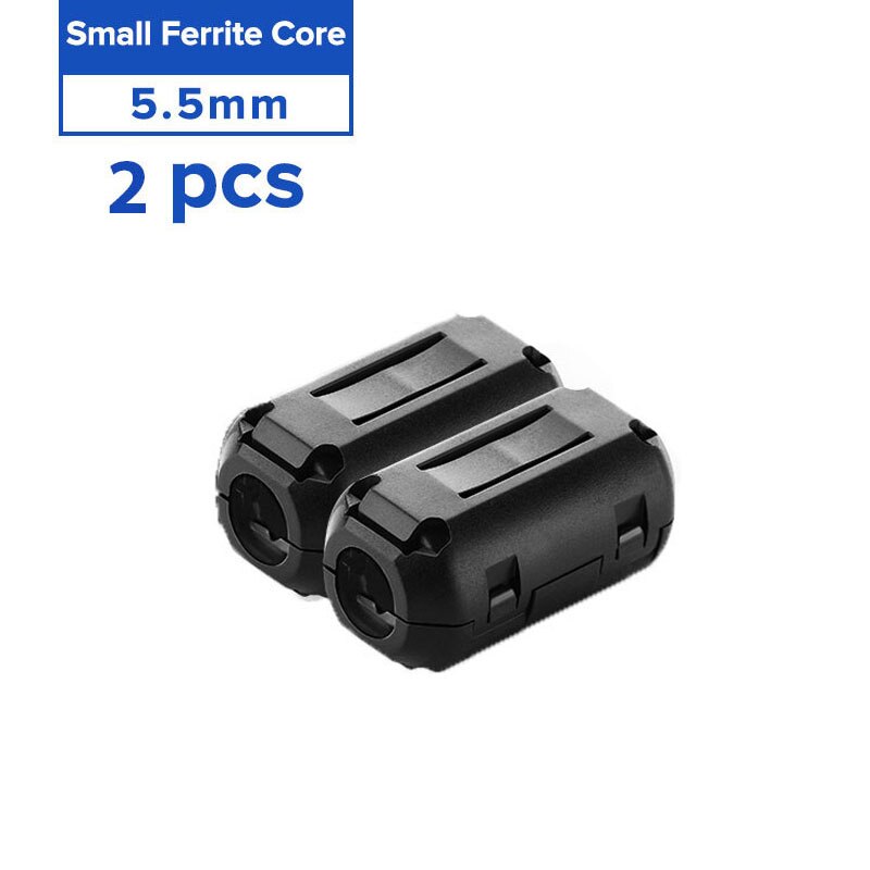 Ugreen clip-on ferrit filter ringkerne til digitale kabler rfi emi støjdæmper aktive komponenter filtre kabelbeskytter: 2 stk --5.5mm