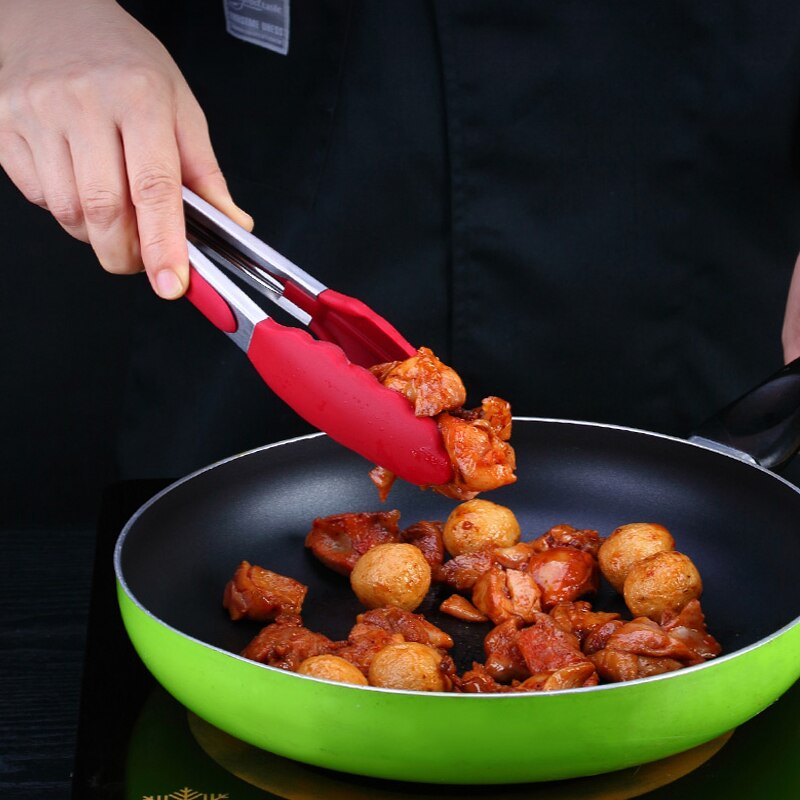 1pc silikonredskapsset non-stick värmebeständig spateltång vändare skänkar set för matlagning köksredskap köksredskap bpa gratis