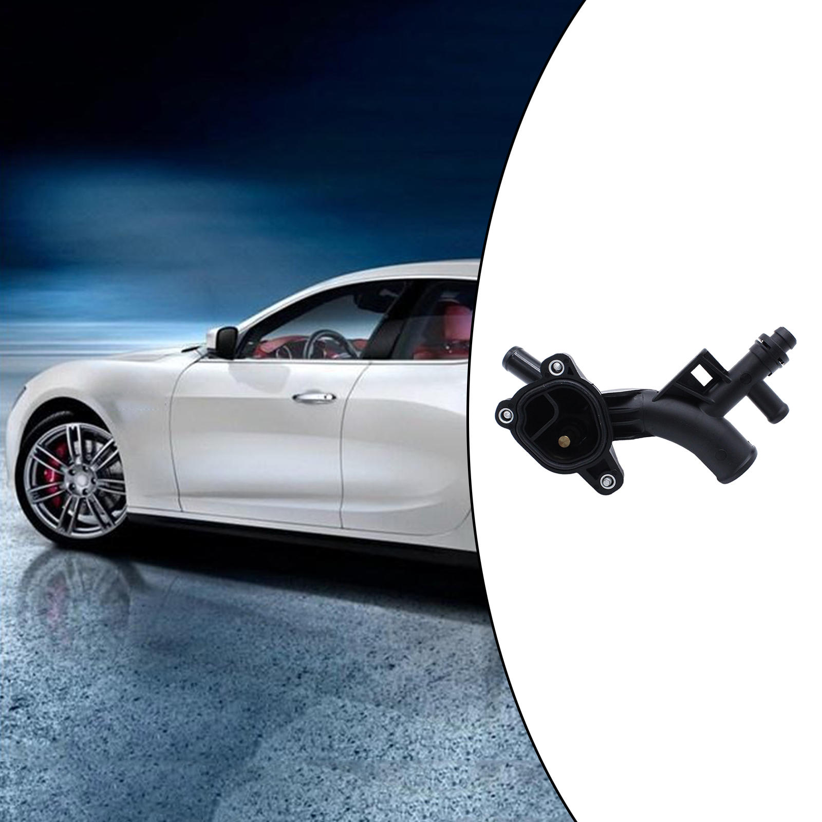 Engine Coolant Housing Water Outlet Thermostat Water Outlets Fit for Chevy for Buick 25193922