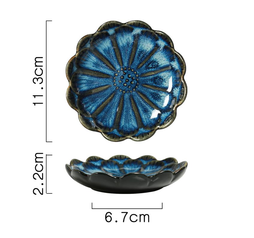 Japanese-style Kiln Change Ceramics Dish Sauce Dish Pot Sauce Dish Home Kitchen Tableware: B