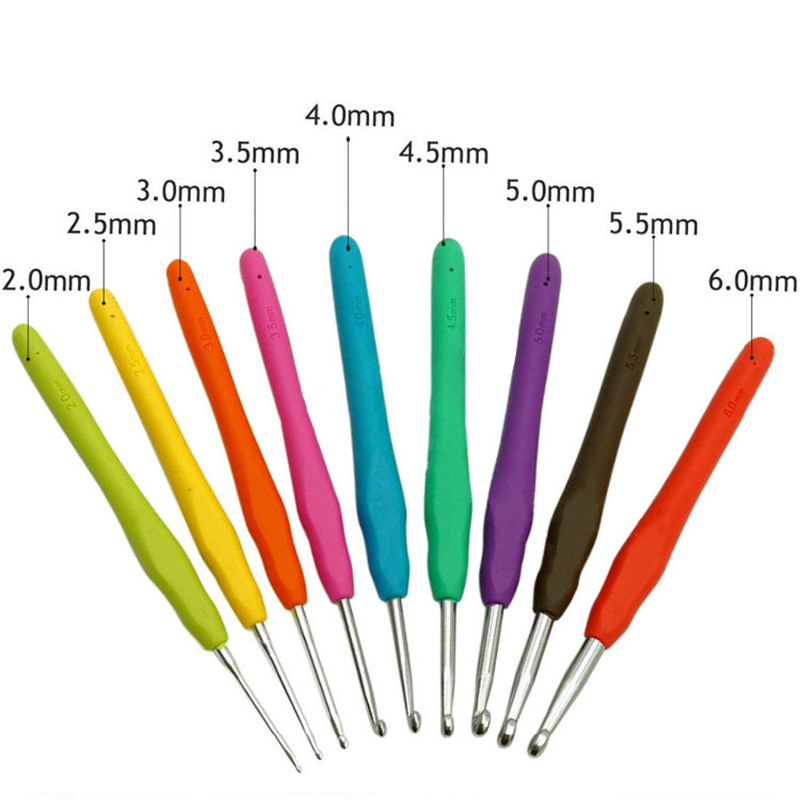 Juego de ganchos de ganchillo para tejer, herramienta de costura para uso doméstico para principiantes, manualidades DIY, marcadores de punto de ganchillo, herramientas de agujas, accesorios de tejido con bolsa